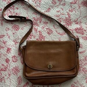 Coach Brown Leather Crossbody Bag
